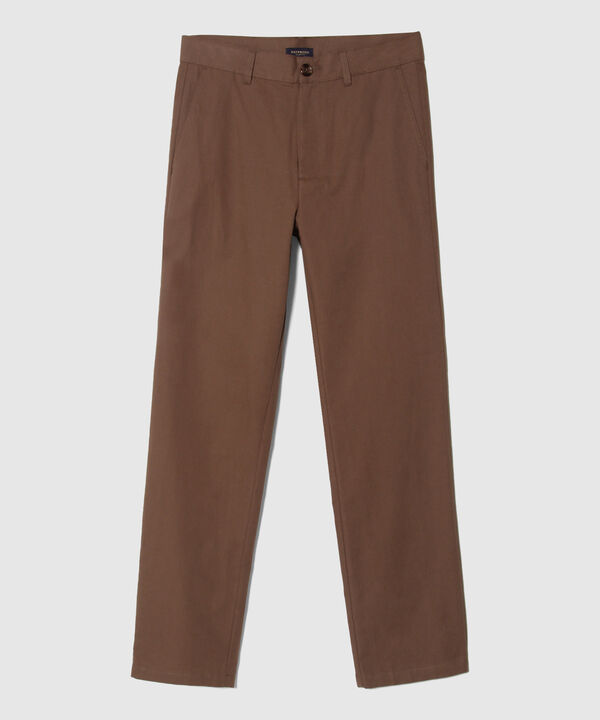 Pantalón Unicolor Clásico Con Silueta Regular Fi­T, Magia En El Caribe