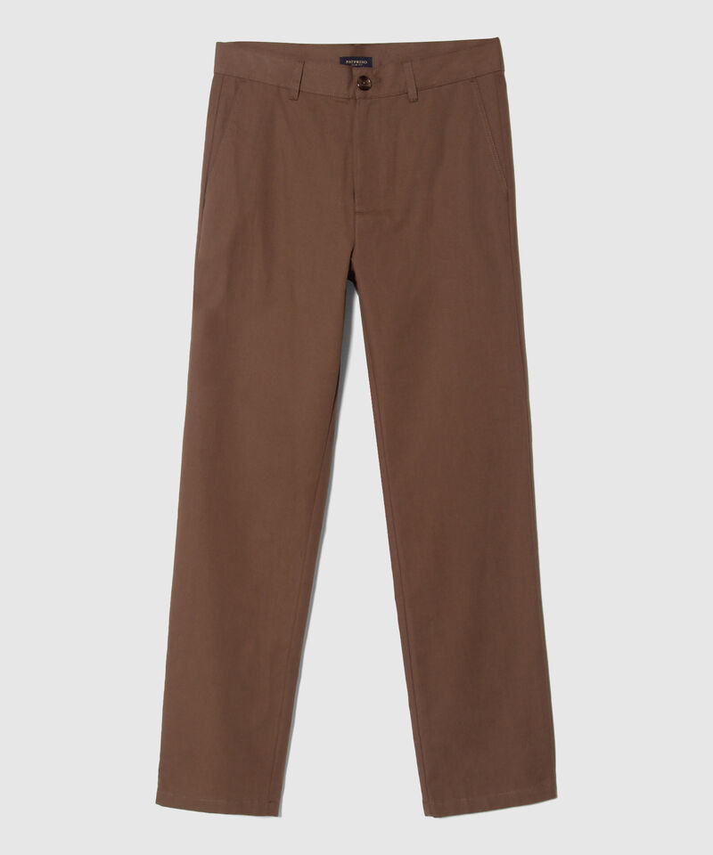 Pantalón Unicolor Clásico Con Silueta Regular Fi­T, Magia En El Caribe