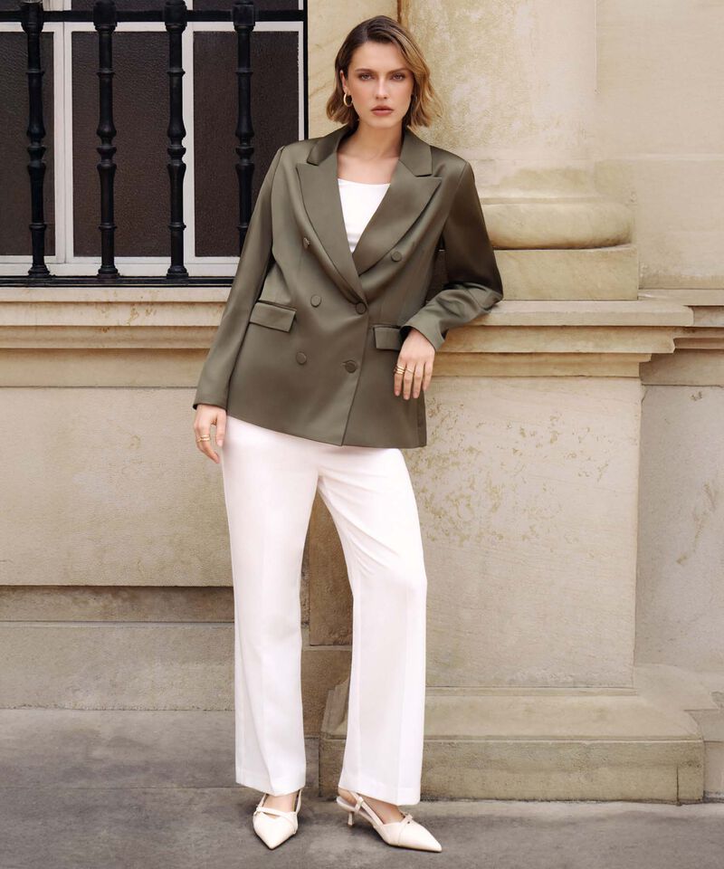 Pantal&oacute;n De Bota Recta Para Mujer