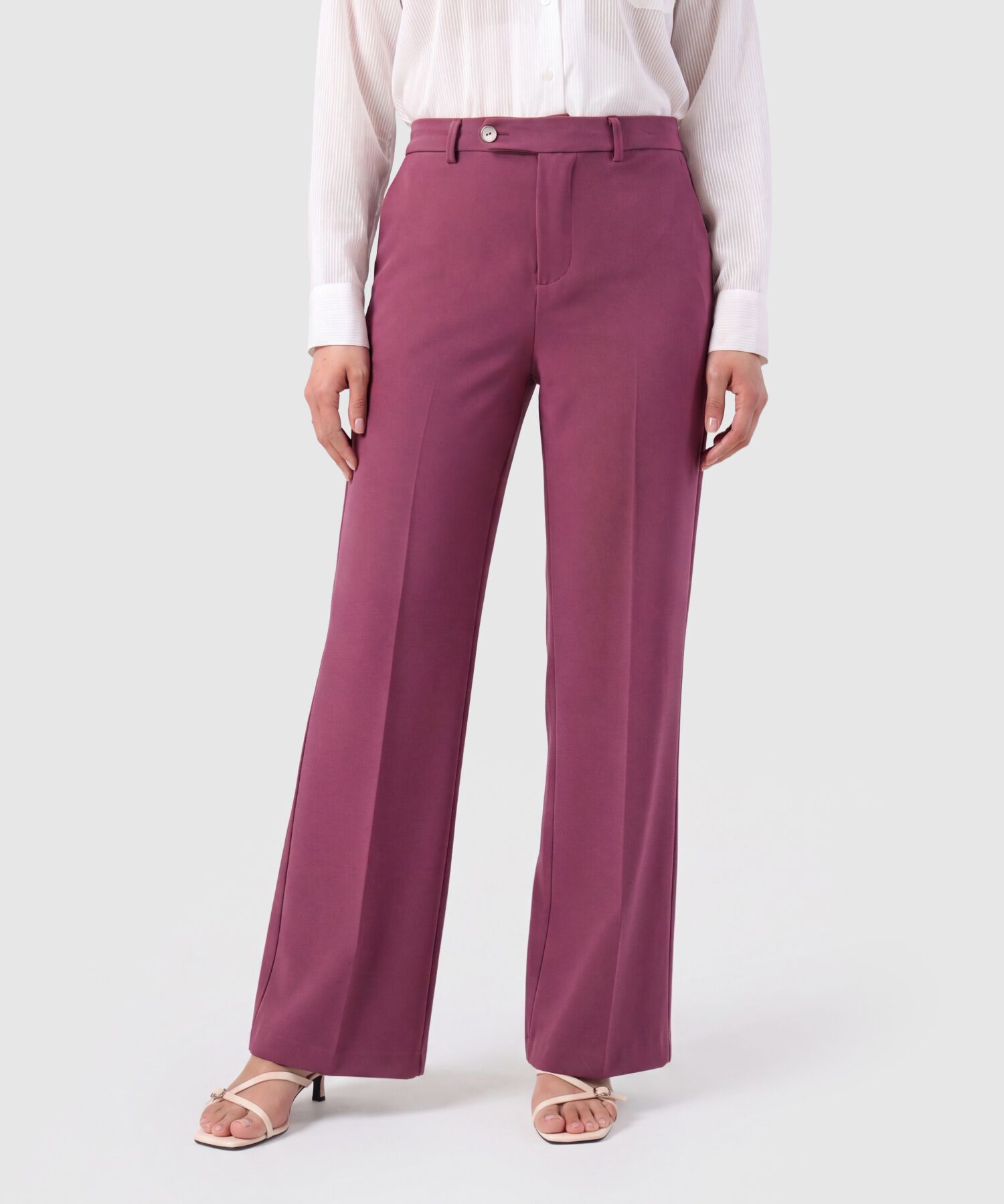 Pantal&oacute;n Wide Leg Mujer con Trabillas