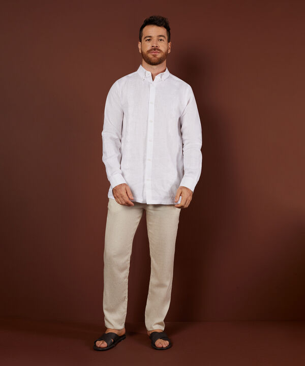 Pantalon Chino Algodon Lino