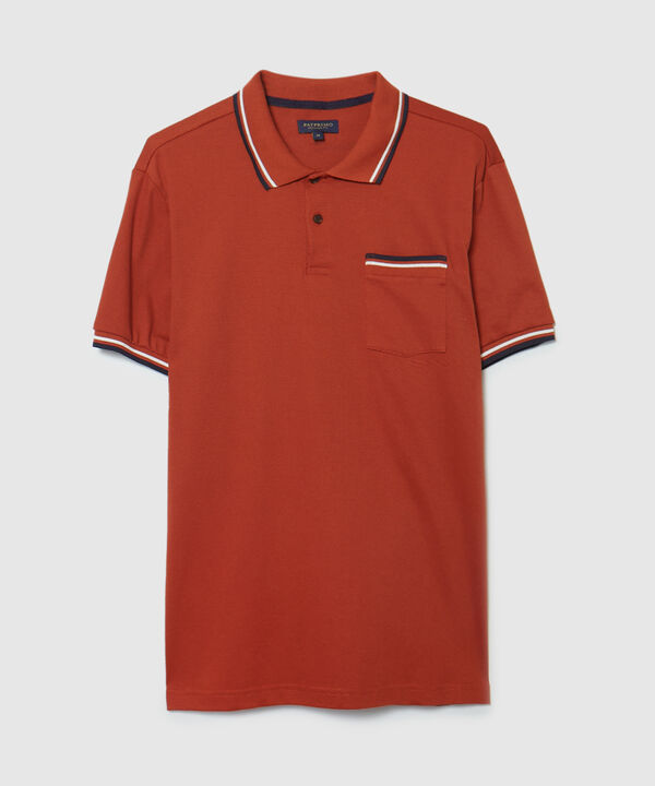 Polo Unicolor Con Bolsillo
