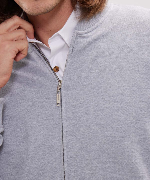 Buzo Bomber Tela Con Textura image number null