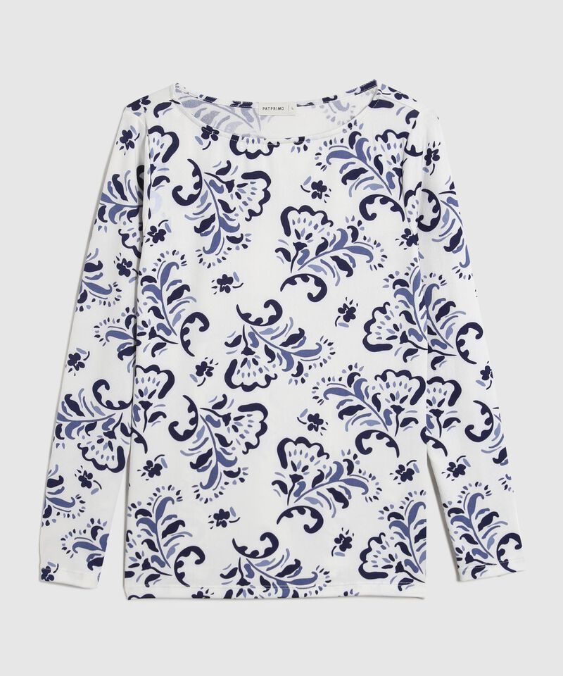 Camiseta Manga Larga Estampada 