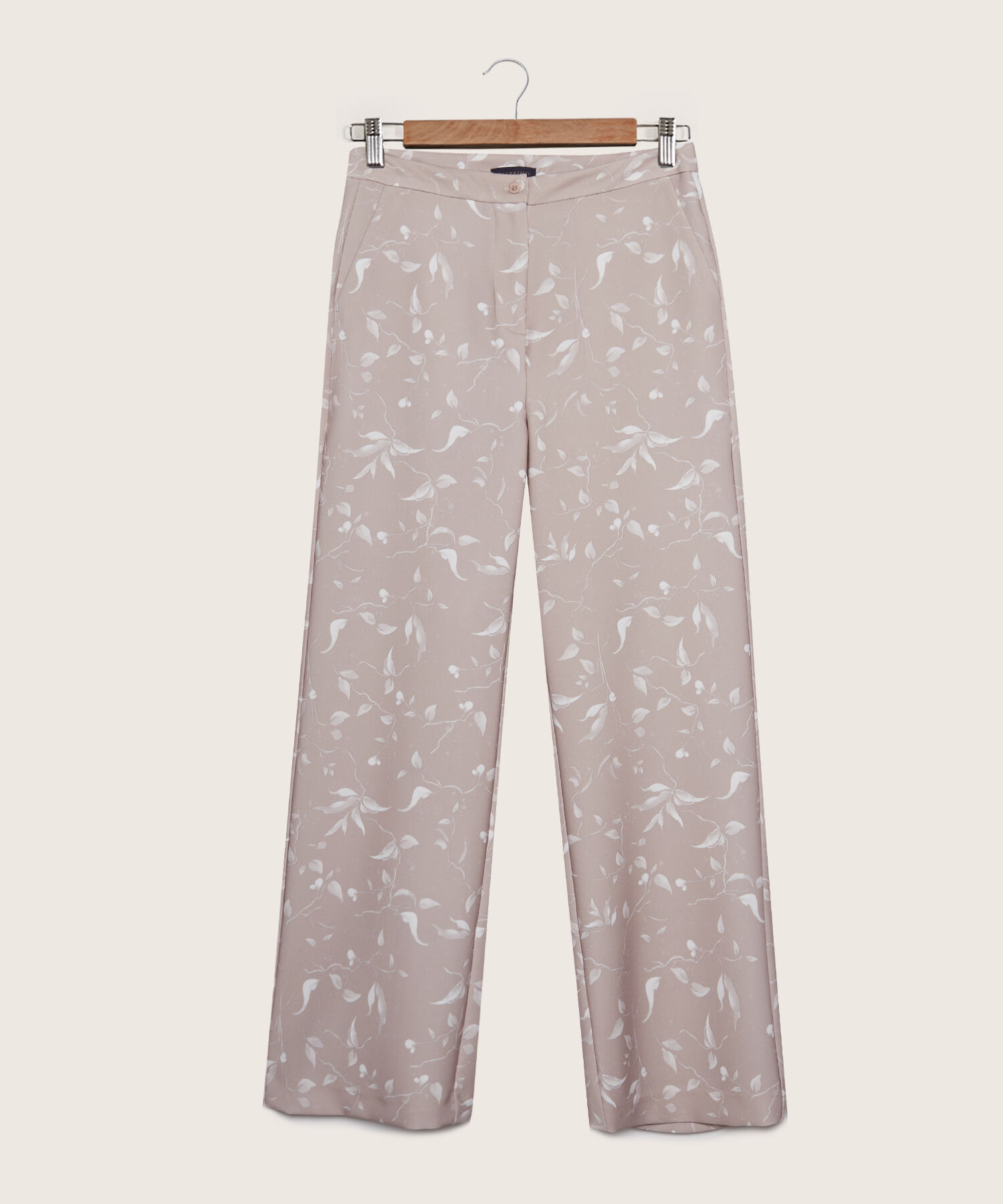 Pantalón Recto Unicolor