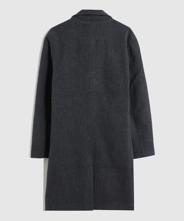 Abrigo Unicolor Con Solapas  image number null