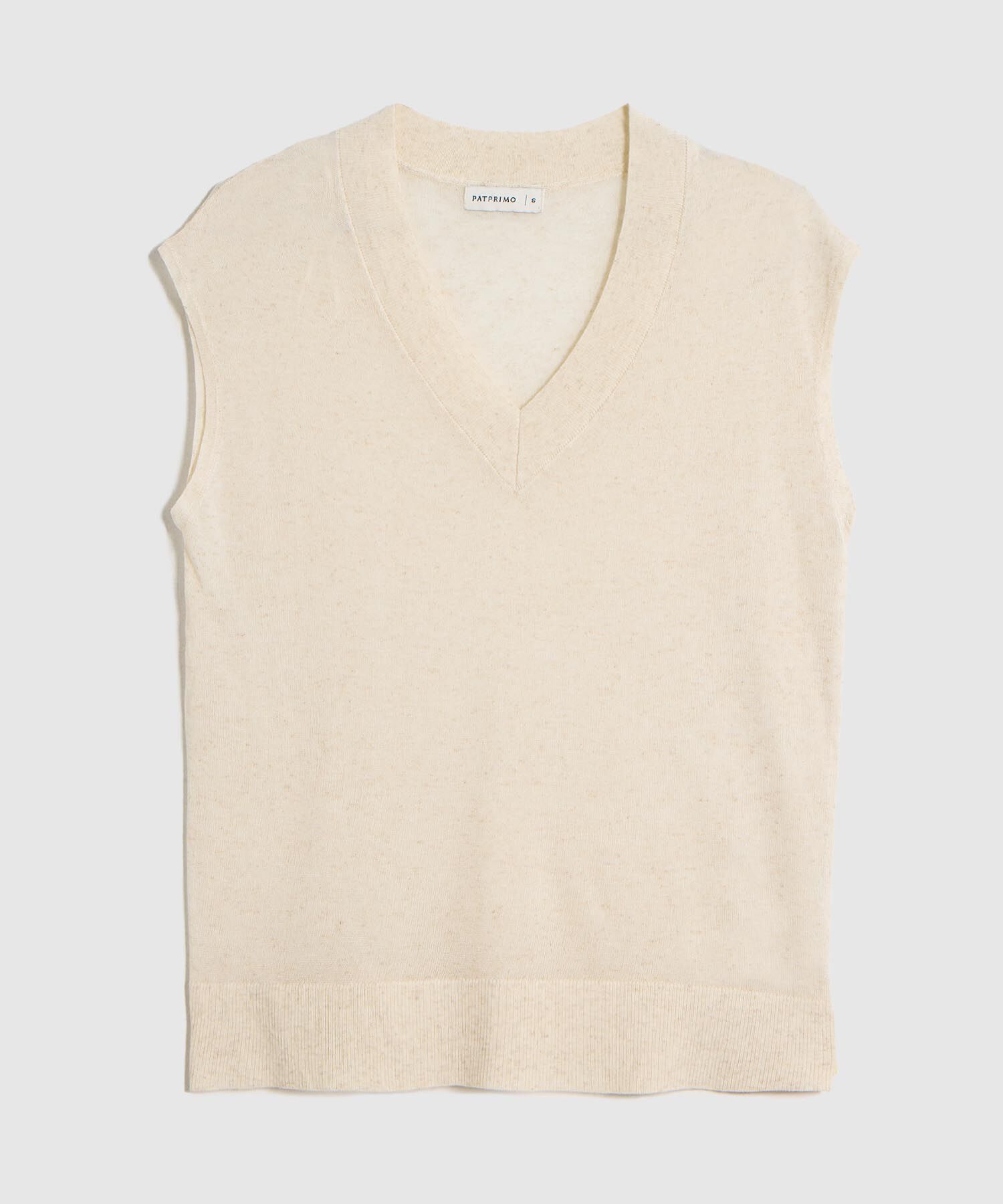 Chaleco Tejido Escote en V para Mujer