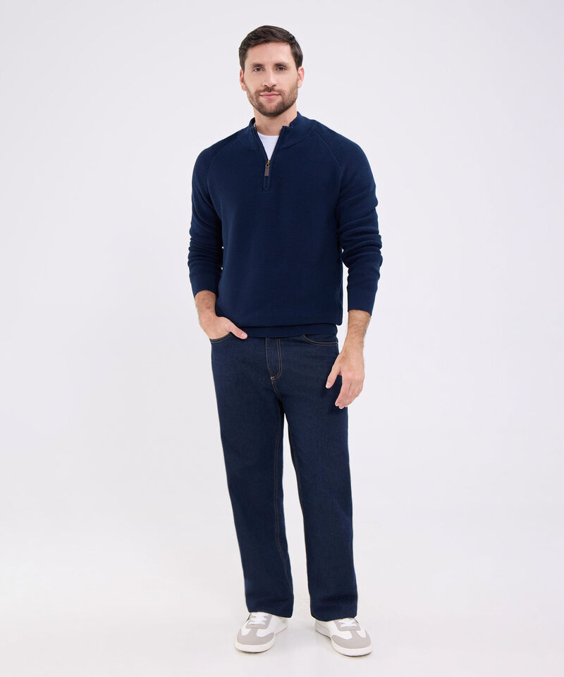 Saco Cuello Alto Con Cremallera Para Hombre