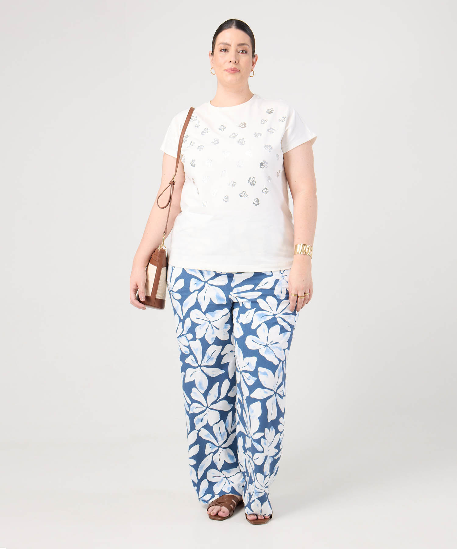 Blusa Con Detalle Calado Para Mujer Curvy