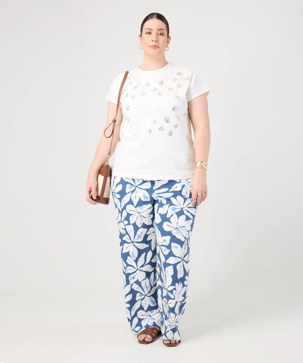 Blusa Con Detalle Calado Para Mujer Curvy
