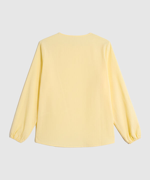 Blusa Cuello Redondo con Bordados para Mujer image number null