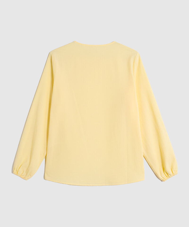 Blusa Cuello Redondo con Bordados para Mujer