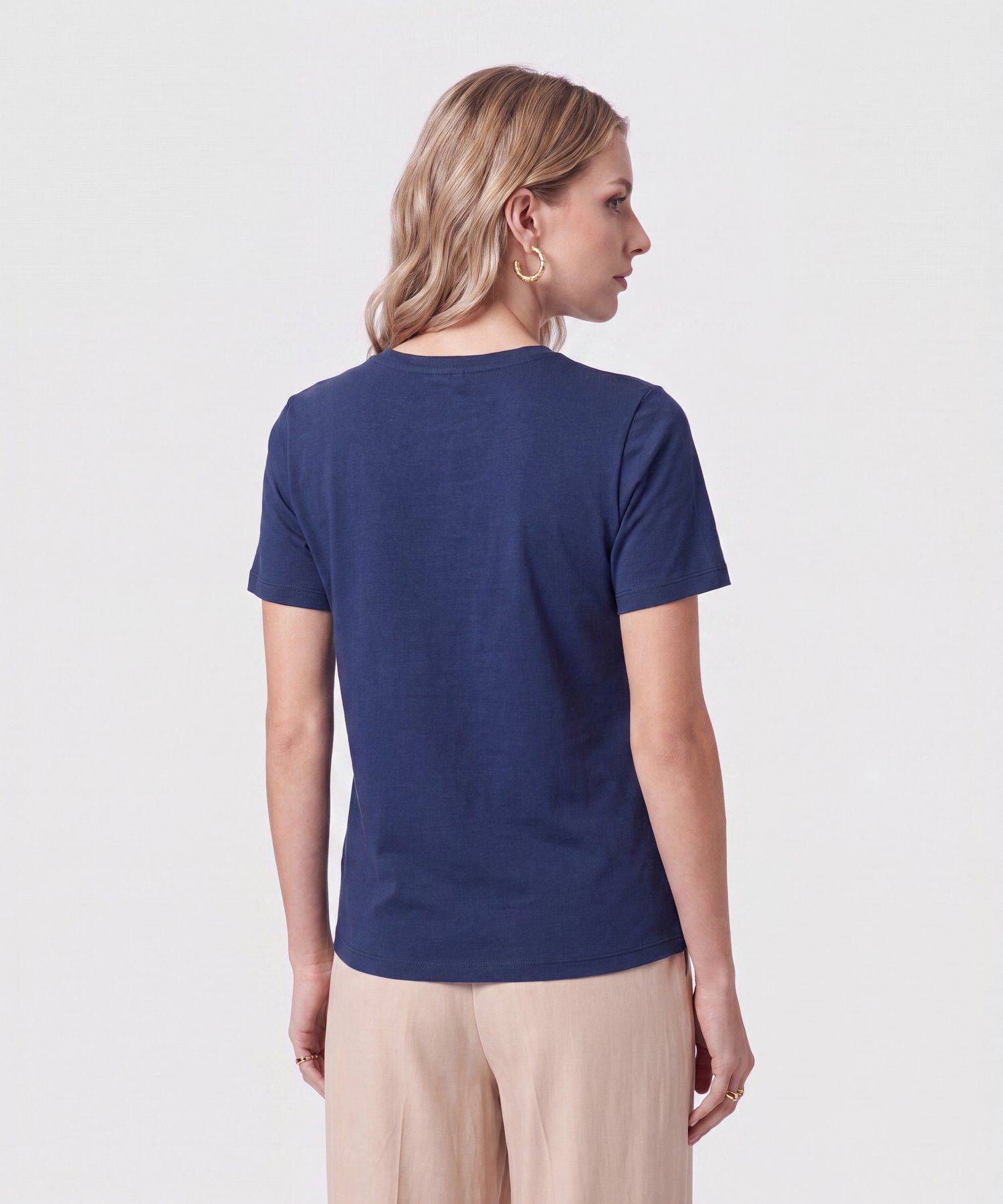 Camiseta Con Apliques Tejidos Para Mujer