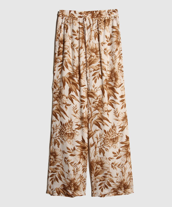 Pantalon Estampado, Bolsillos En Costados