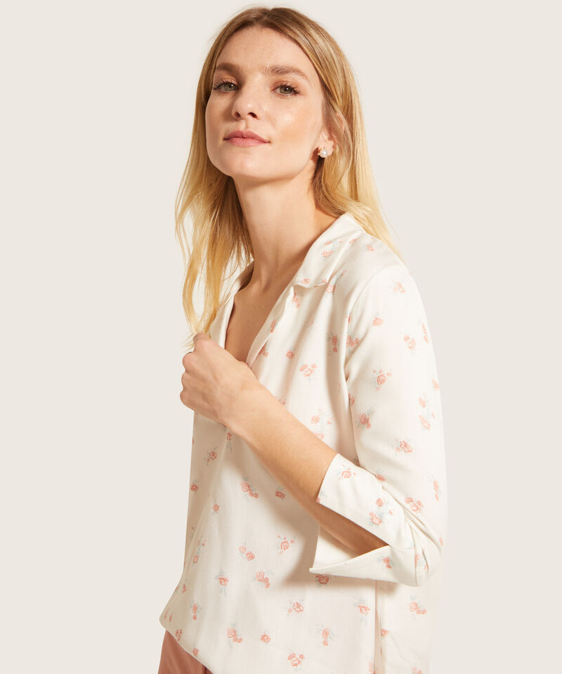 Camisa Manga 3/4 Corporativa Estampada