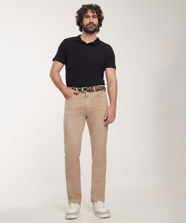 Pantalón 5 Bolsillos Unicolor