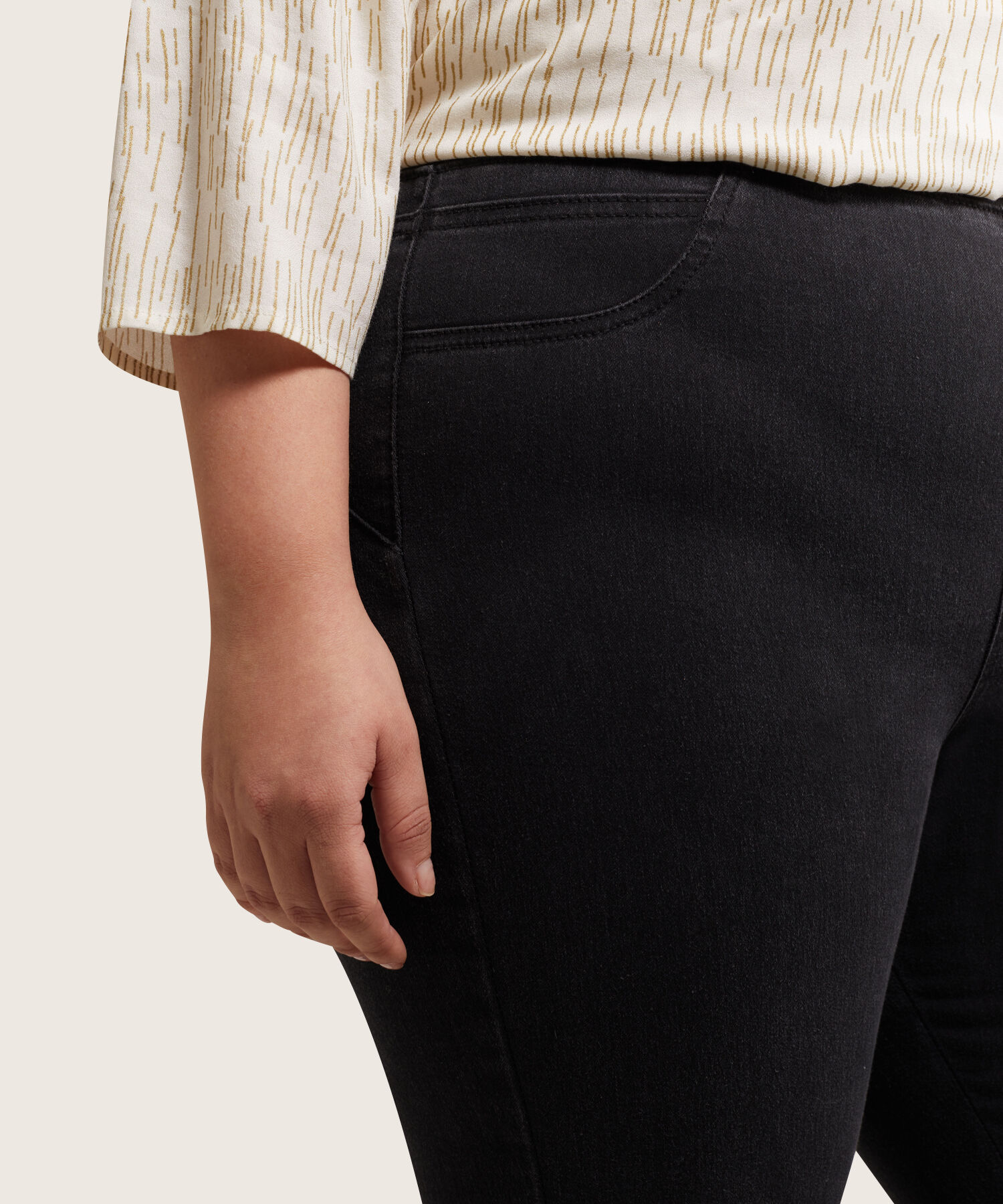 Leggings Tipo Jean Alba Tono Gris