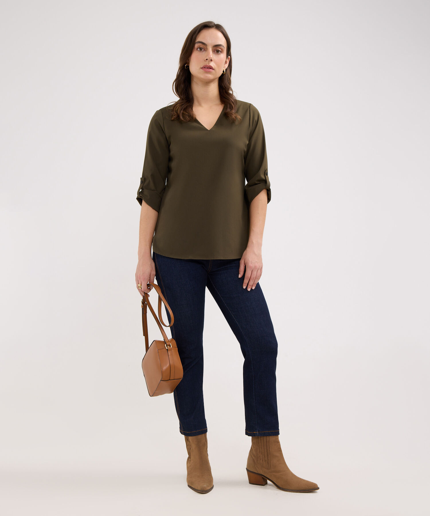 Blusa Escote en V