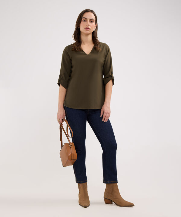 Blusa Escote en V image number null