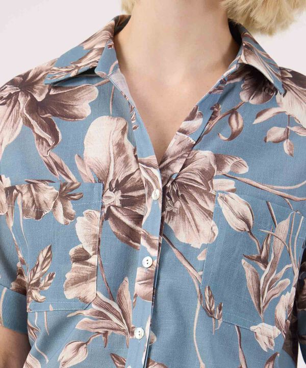 Camisa Manga Corta Con Bolsillo image number null