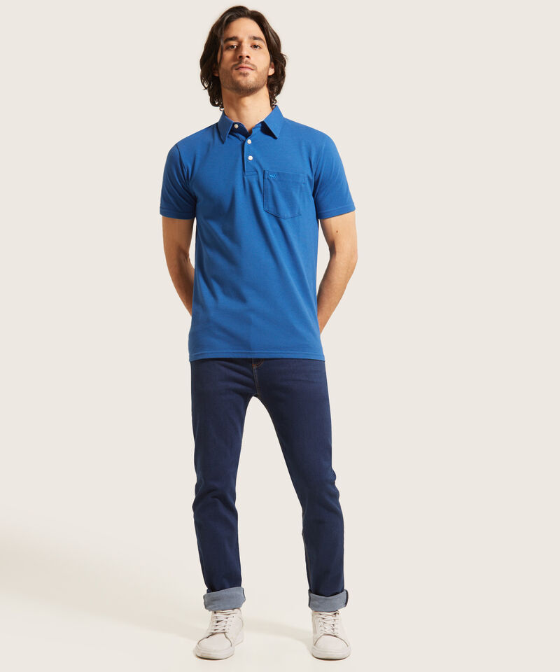 Polo Cuello Duro Con Bolsillo