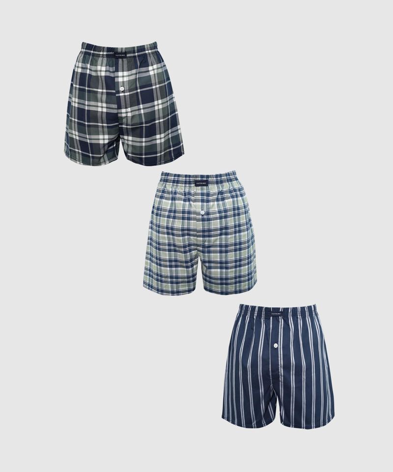 Pack X3 Boxer Holgados Para Hombre En Algod&oacute;n 