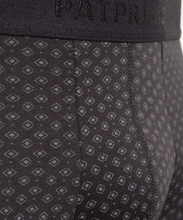 B&oacute;xer Largo Ergon&oacute;mico con Microdise&ntilde;o Geom&eacute;trico para Hombre image number null