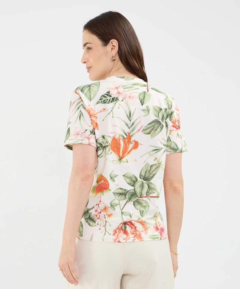 Camiseta Estampado Botánico