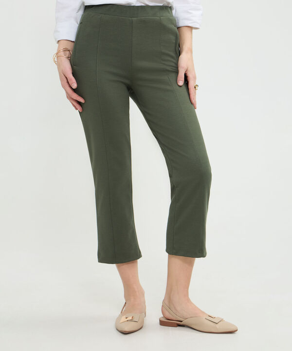 Leggins Corto Unicolor Con Simulación image number null