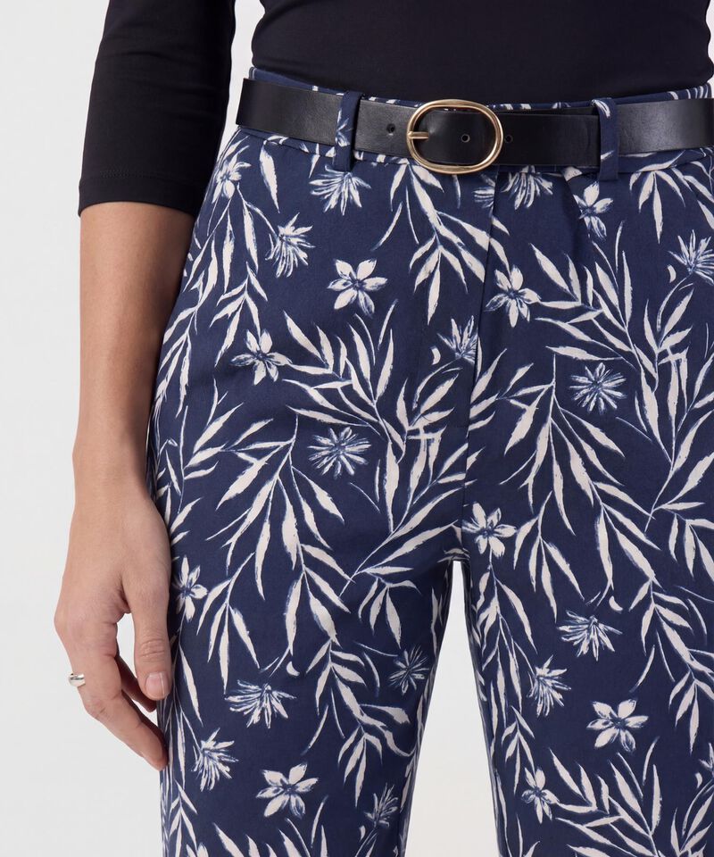 Pantal&oacute;n Recto Con Cintur&oacute;n Para Mujer