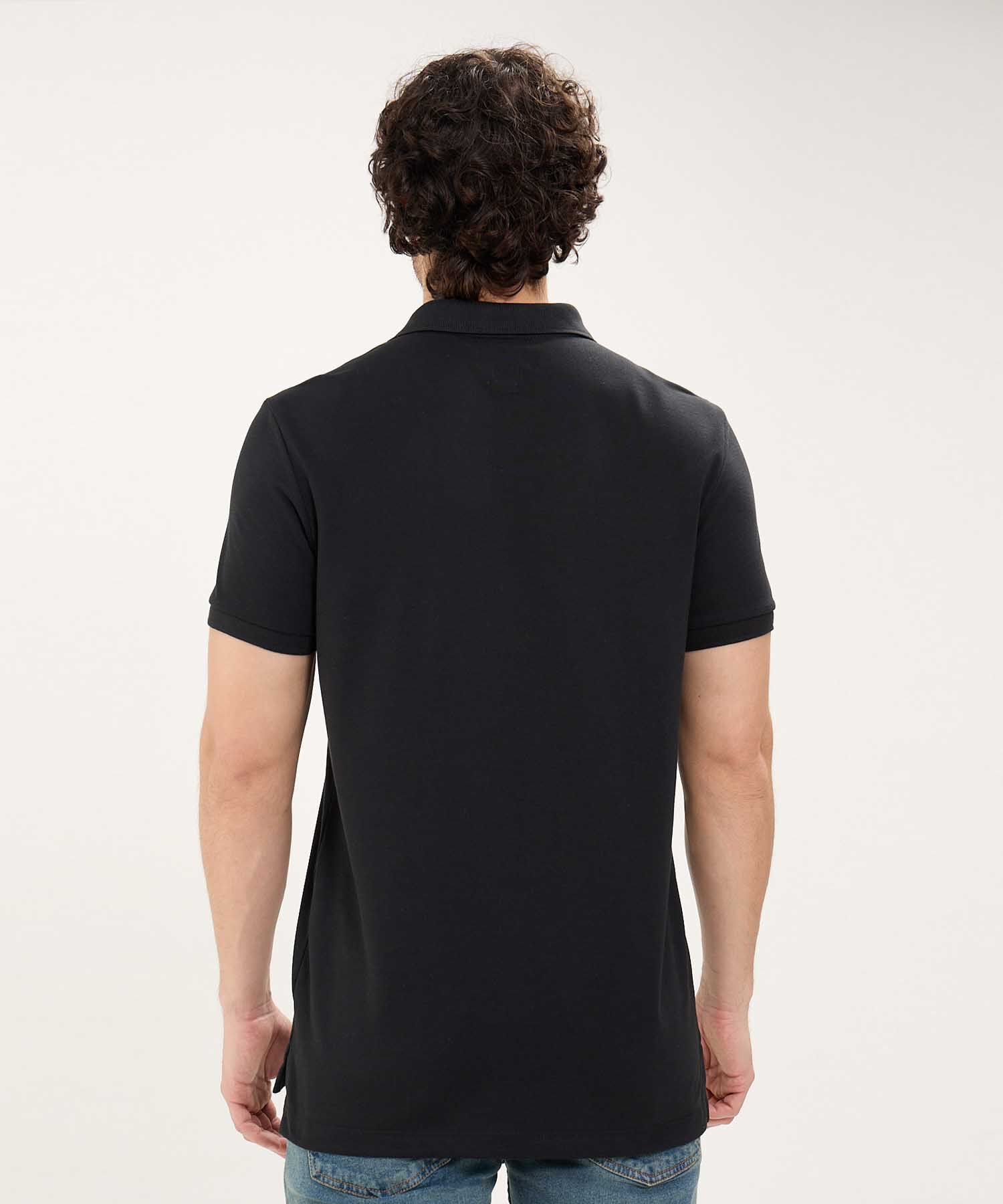Polo Tejido Unicolor Cuello Y Puños Tejidos,Sin Bolsillo Con Hiladillo.