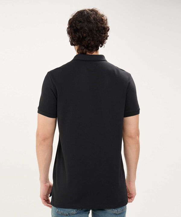 Polo Tejido Unicolor Cuello Y Puños Tejidos,Sin Bolsillo Con Hiladillo.