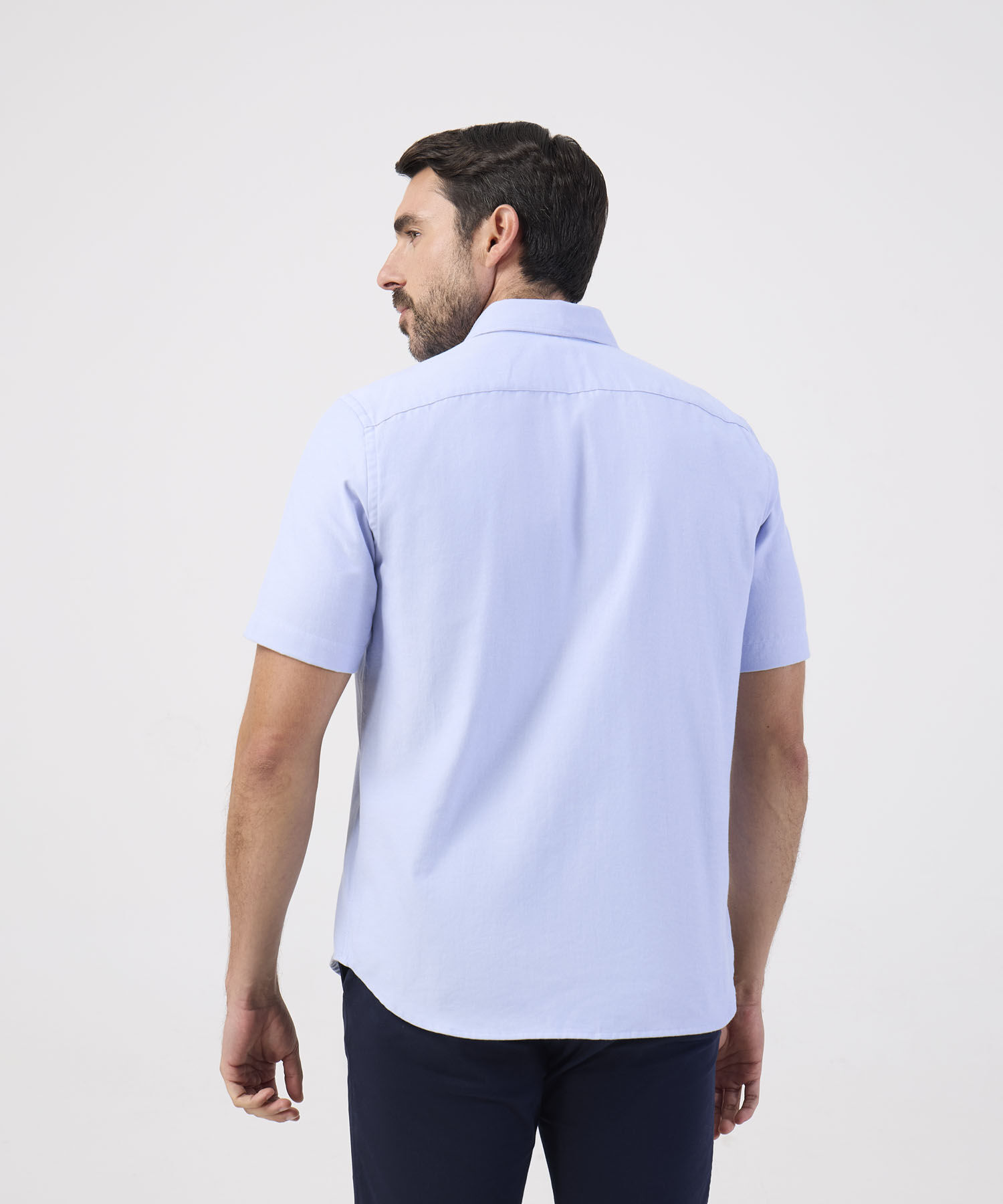 Camisa Unicolor Con Bolsillo 