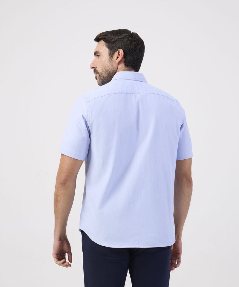Camisa Unicolor Con Bolsillo 