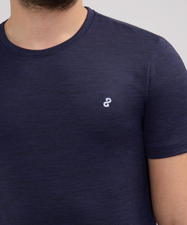 Camiseta Manga Corta Cuello Redondo Jaspe