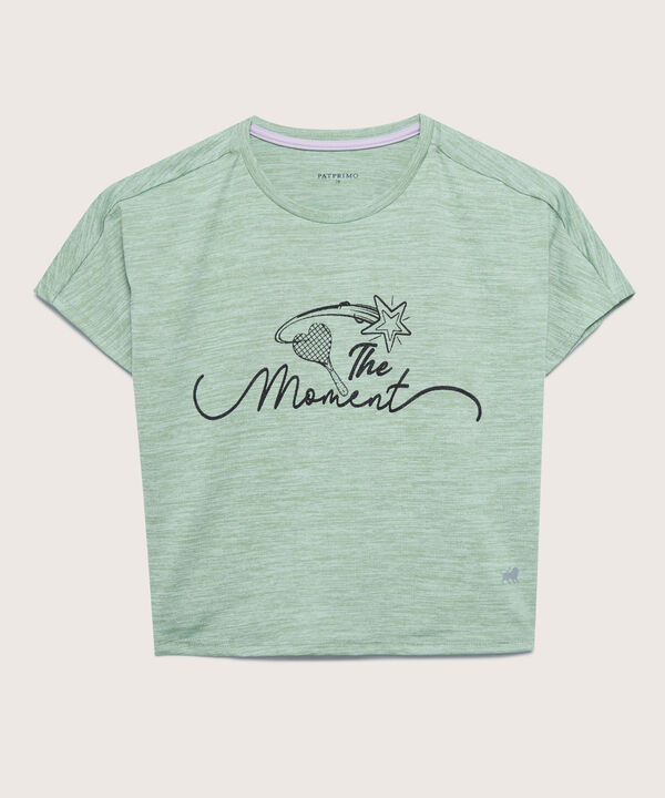 Camiseta Jaspeada Manga Corta image number null