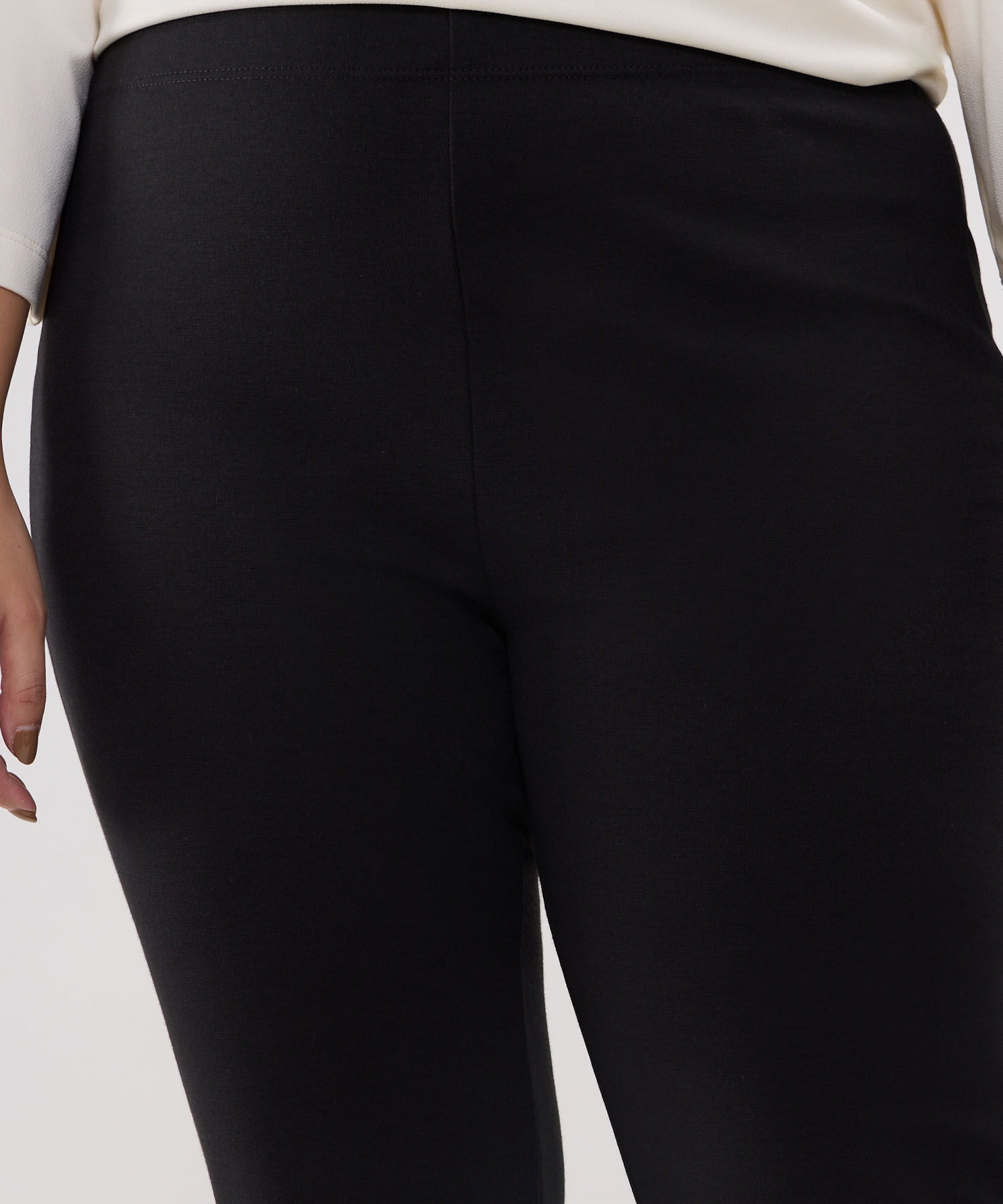 Leggins Unicolor,,Bota Recta Con Abertura En Costados