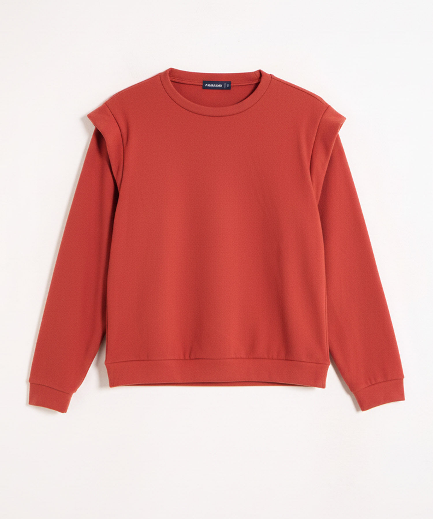 Saco Cuello Redondo Hombros Marcados Para Mujer