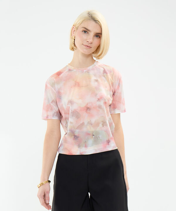 Camiseta Estampada en Mesh image number null