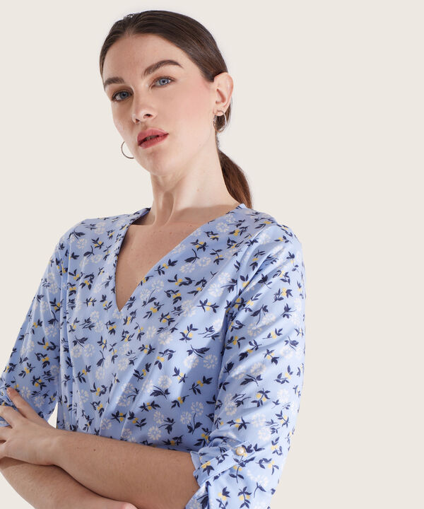 Blusa Manga 3/4 Estampada