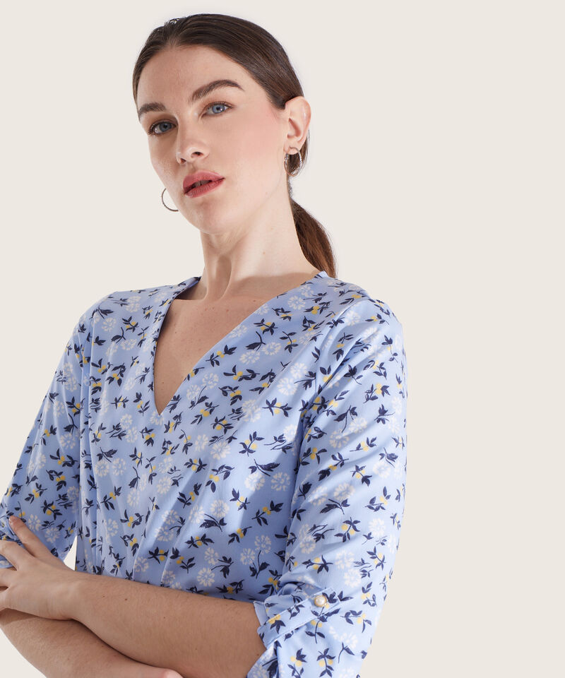 Blusa Manga 3/4 Estampada