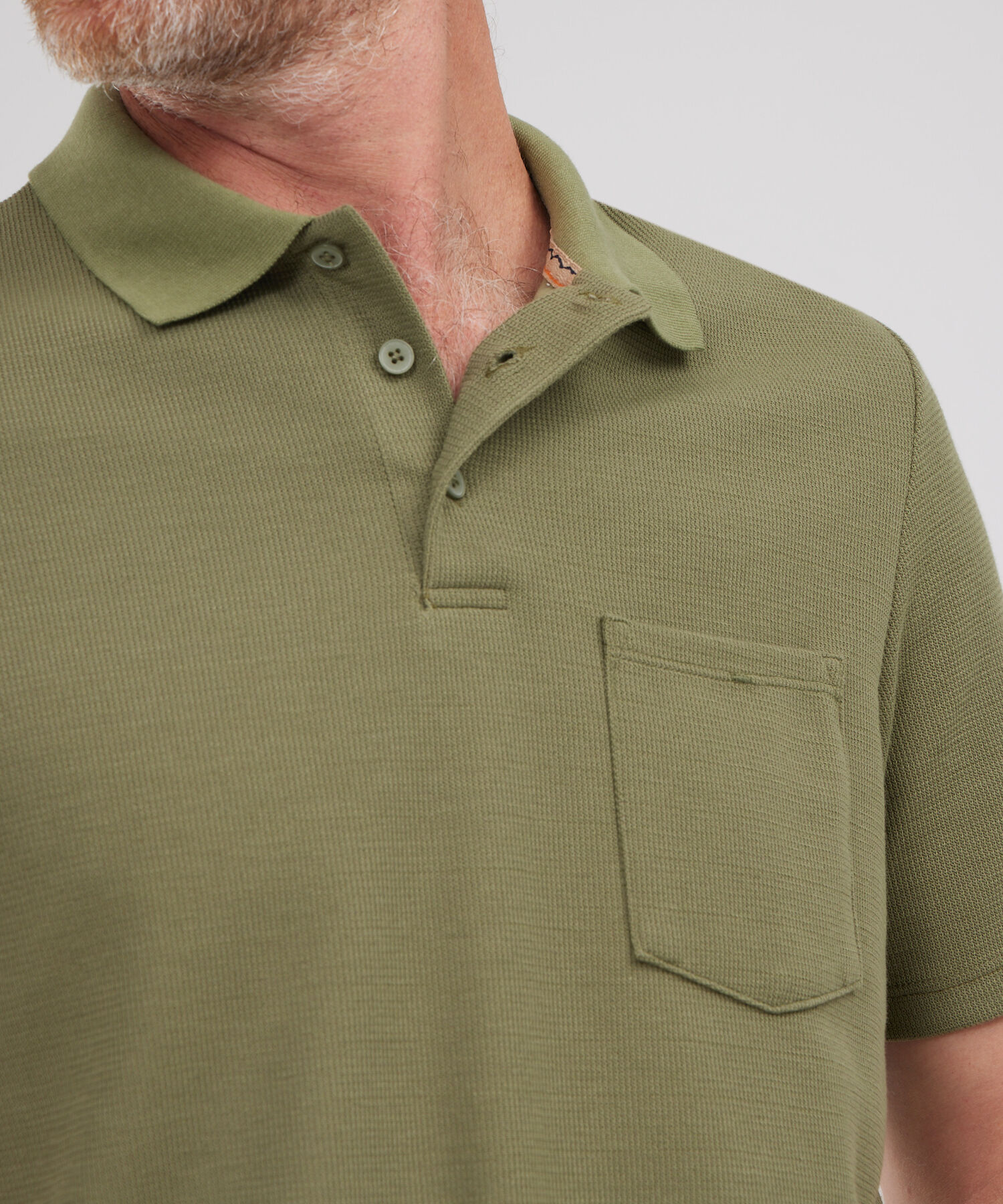 Polo Con Bolsillo Unicolor