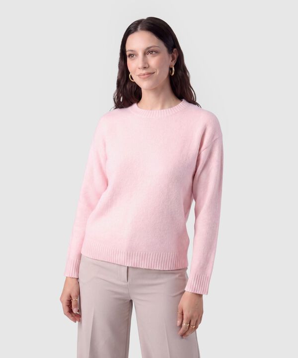 Saco Tejido Cuello Redondo Mujer image number null