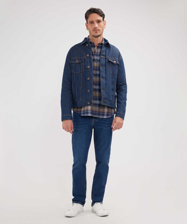 Chaqueta Trucker Con Forro Acolchado Tono Raw image number null