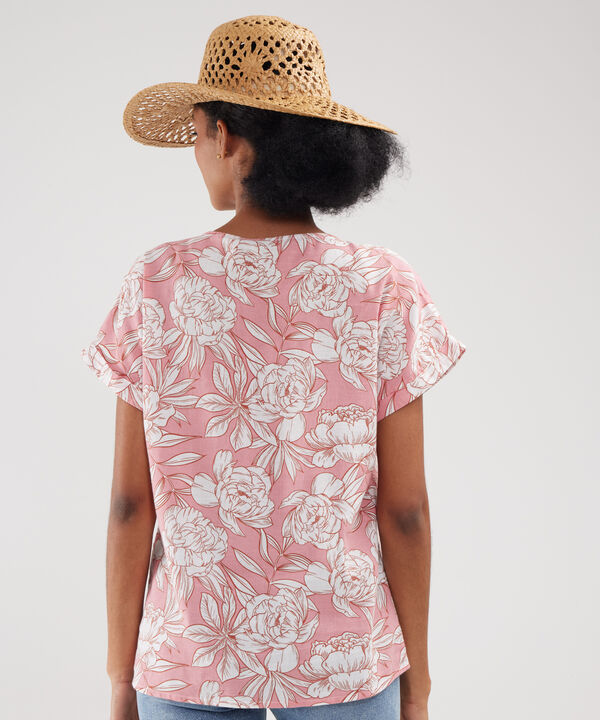 Blusa Manga Corta Estampada