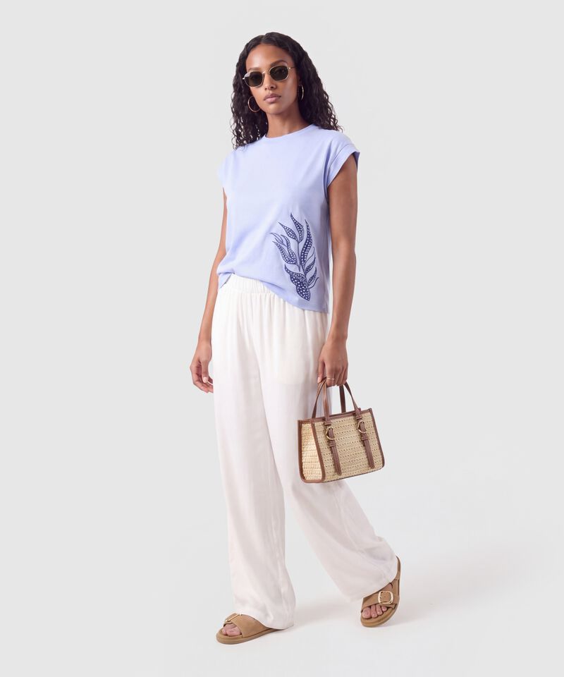 Pantal&oacute;n Bota Ancha Encauchado Para Mujer
