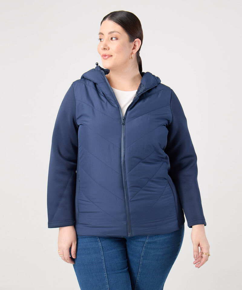 Chaqueta Acolchada Con Capucha Mujer Curvy