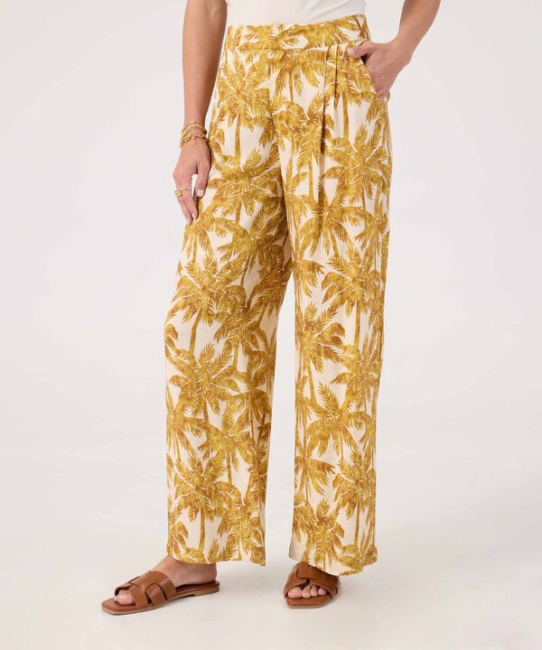 Pantalon fluido estampado  image number null