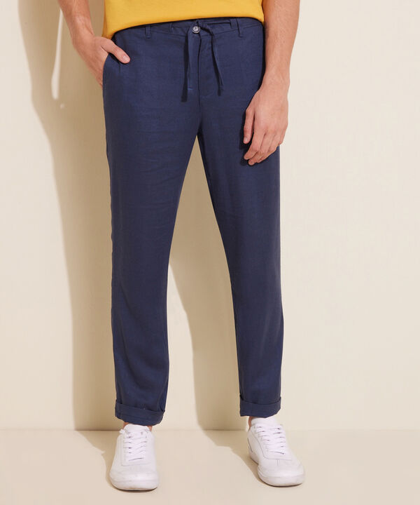 Pantalón Chino Unicolor Lino