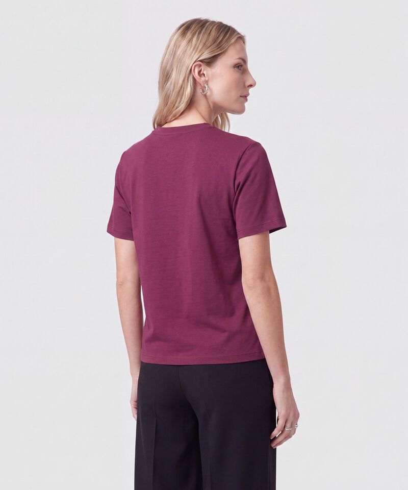 Camiseta Con Bordado De Brillos Para Mujer